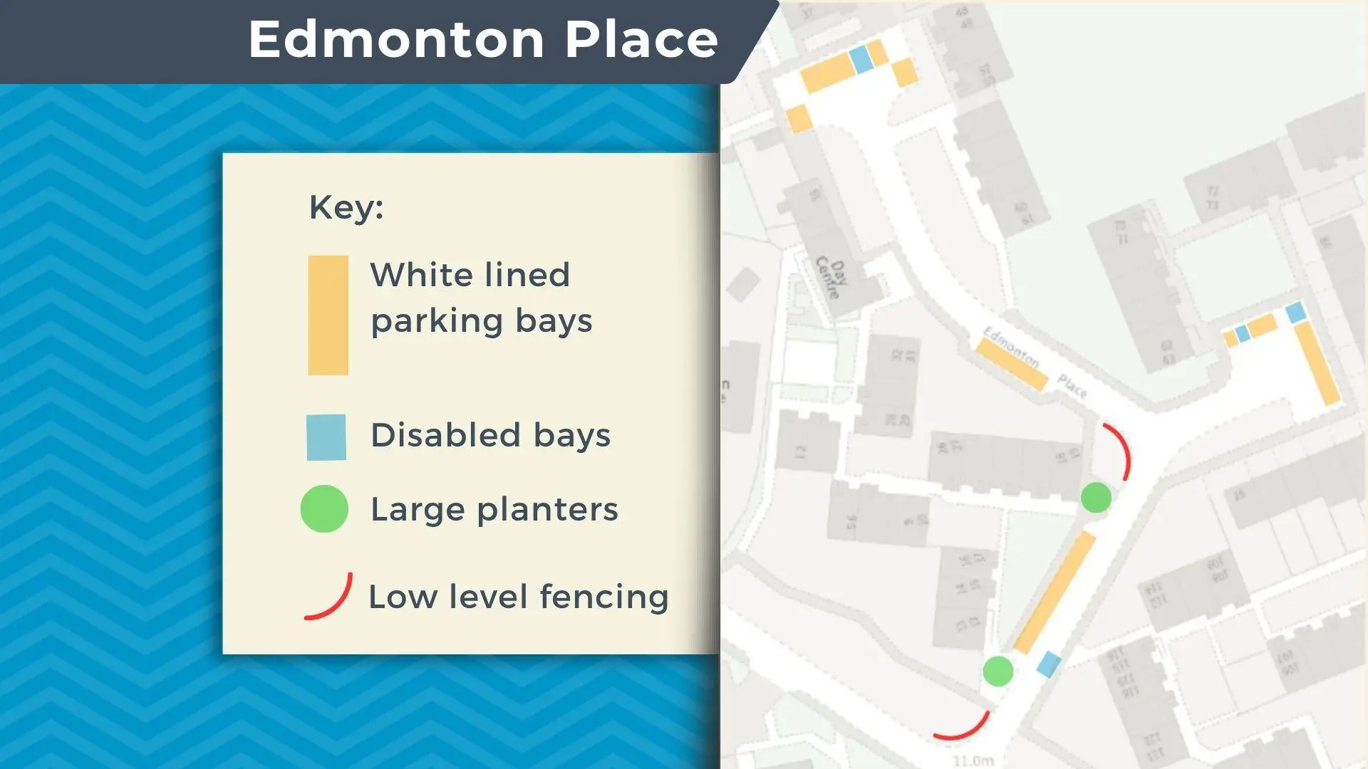 map of Edmonton Place showing works