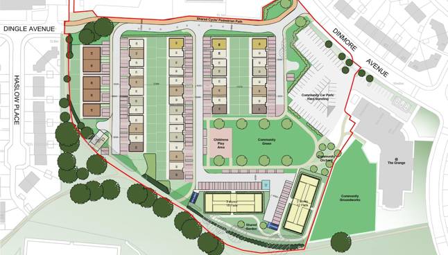 Image of southern site of the development