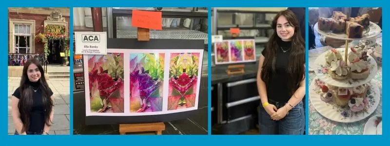 Ella showcasing her fantastic photography artwork as part of Stanley Park's centenary celebrations